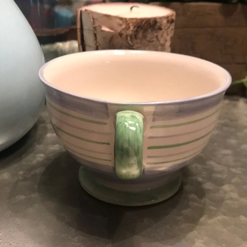 Anthropologie Striped Mug
